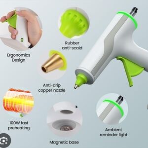 New Hot Glue Gun Electric w Glue Sticks & Stand DIY Jewelry Crafts Projects Bond